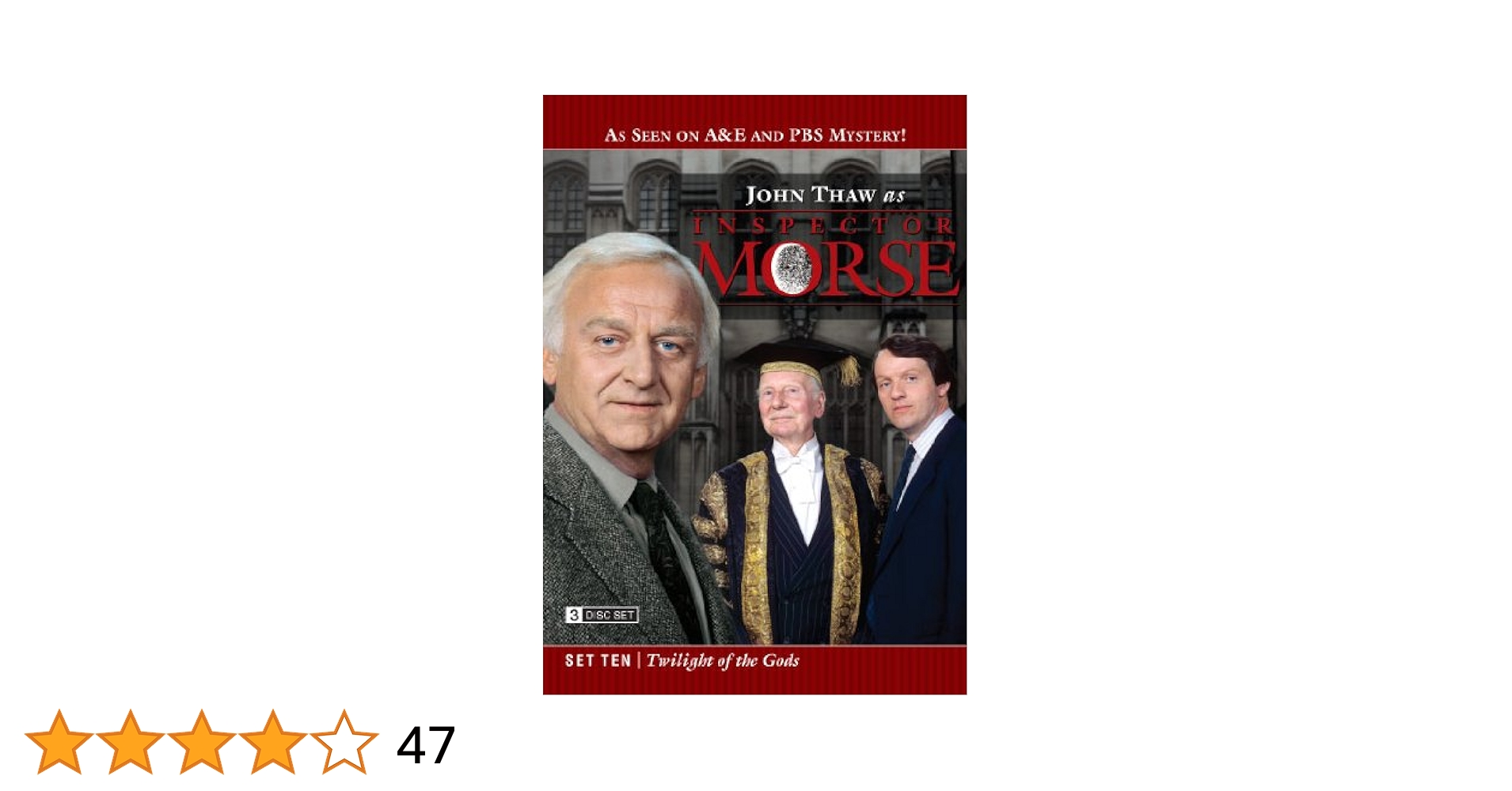 (未使用･未開封品)Inspector Morse Set Ten: Twilight of the Gods [DVD] Amazon.co.jp: Inspector Morse Set Ten: Twilight of the Gods